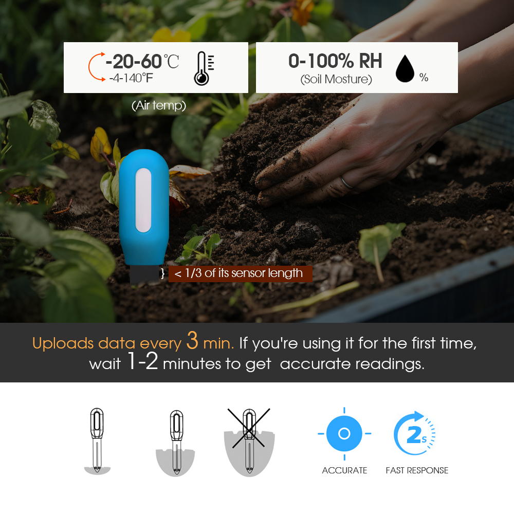1PCS Tuya Zigbee Soil Sensor H - Home Assistant Tuya 评论和价格