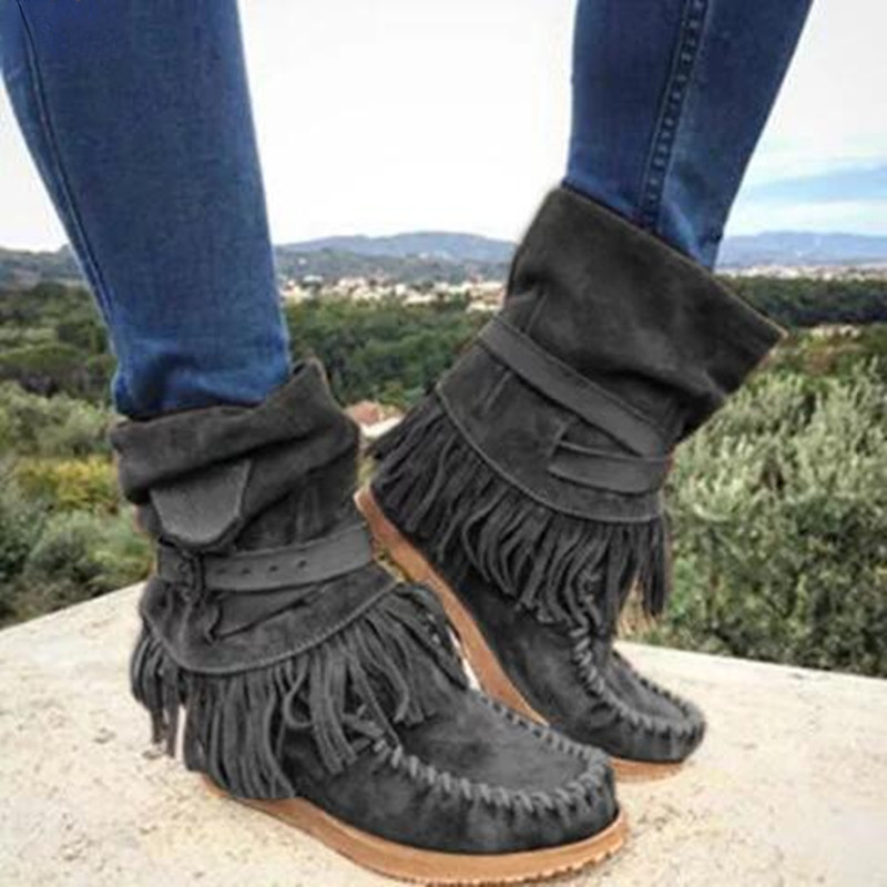 Retro Tassel Women's Boots Sid - Tasmota 评论和价格