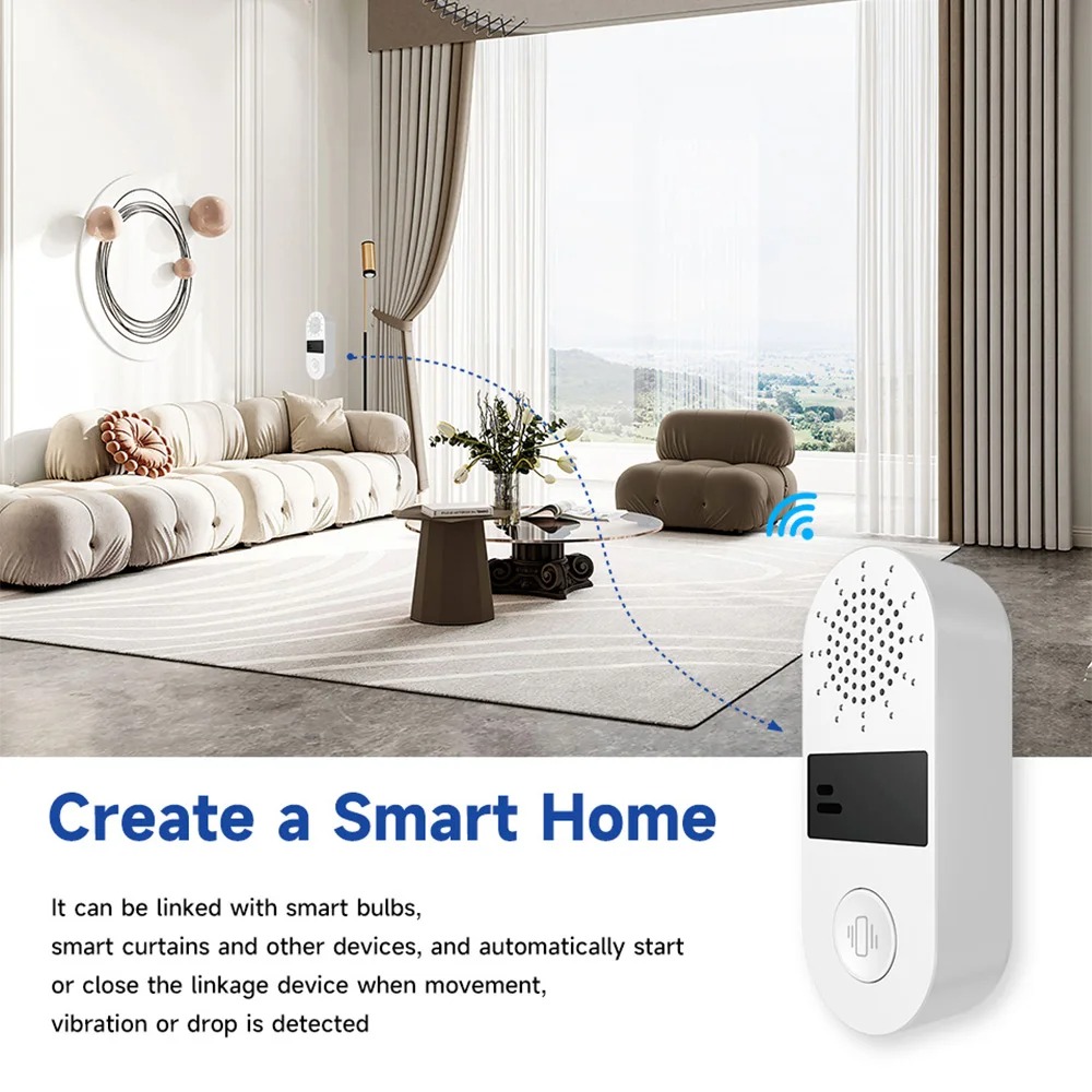 Tuya WiFi Vibration Sensor - 1 - Home Assistant Tuya 评论和价格