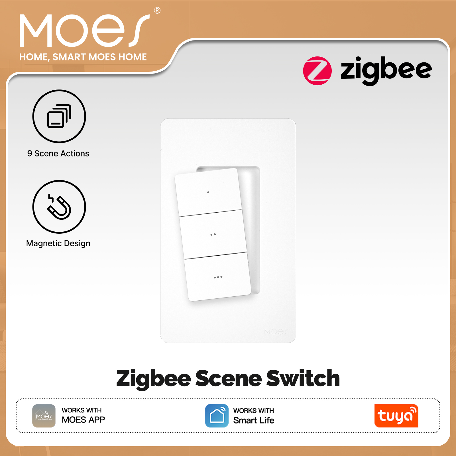MOES Tuya Zigbee Smart Wireles - Smart Relay Tuya 评论和价格