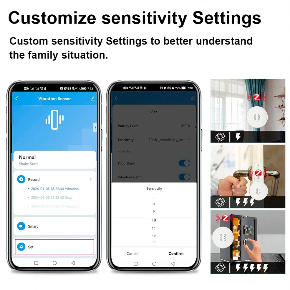 Tuya ZigBee Smart Vibration &  - Home Assistant Tuya 评论和价格