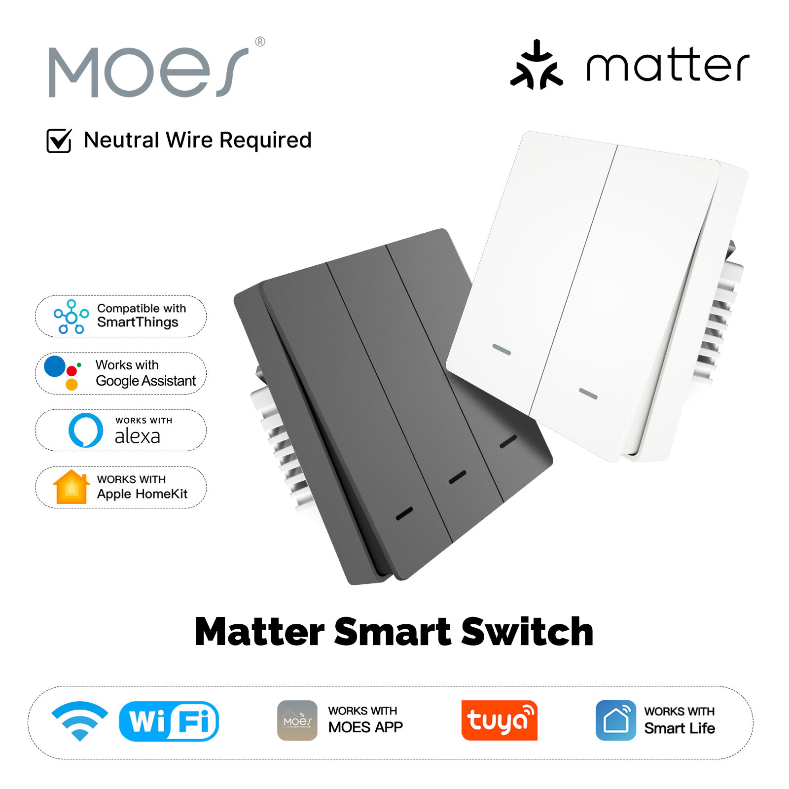 MOES Matter Tuya WiFi Smart Li - Smart Relay Tuya 评论和价格