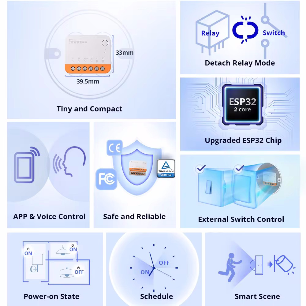 SONOFF Mini R4 Smart Wifi Swit - Sonoff Mini R4 评论和价格