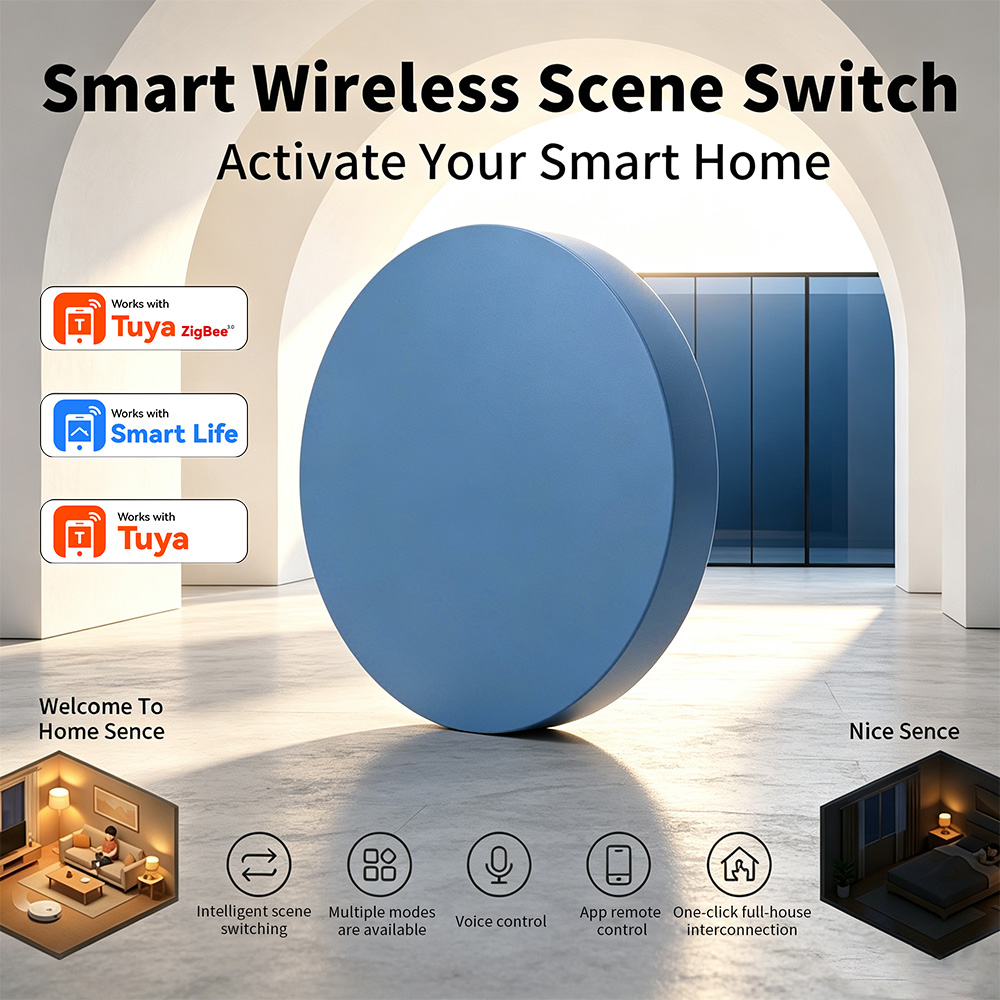 Zigbee Smart Scene Push Button - Home Assistant Tuya 评论和价格