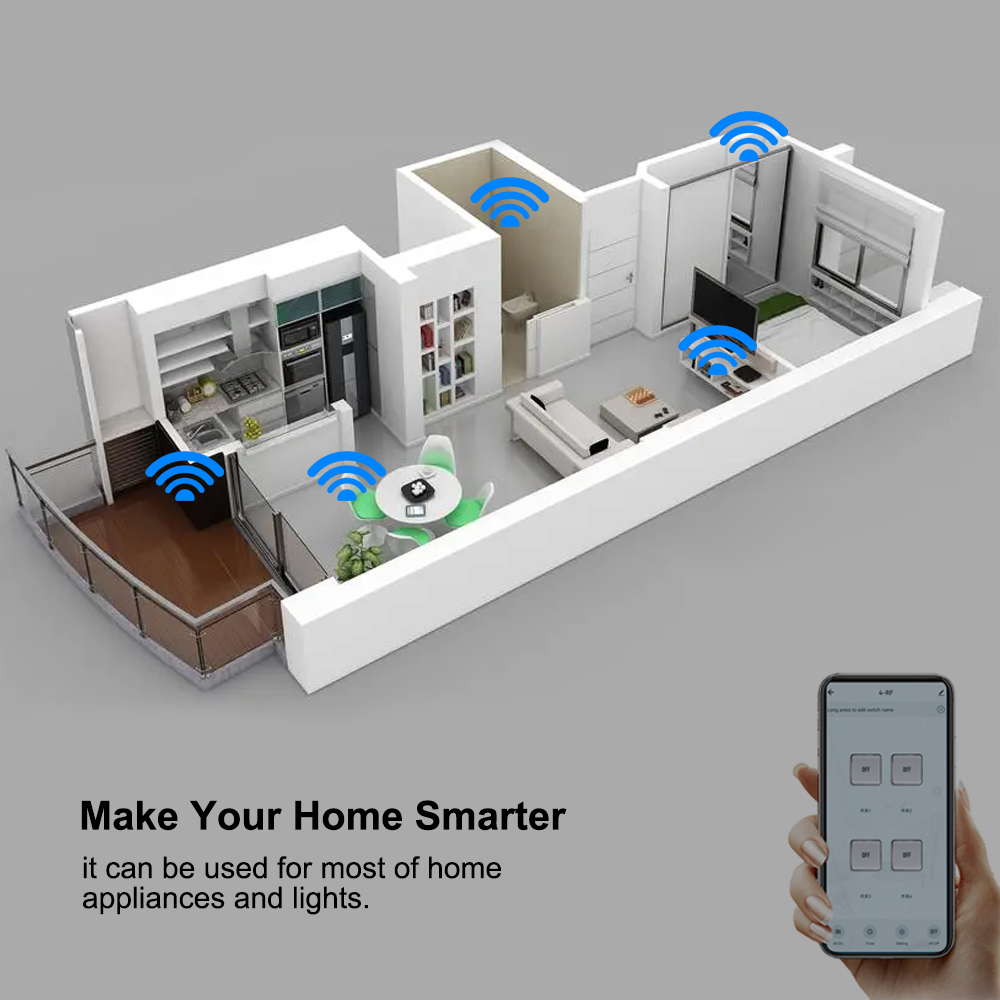Smart Switch 4CH Relay Module  - Tuya 4 Channel 评论和价格