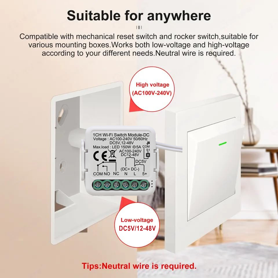 Tuya Smart Dry Contact Switch  - Tuya 4 Channel 评论和价格