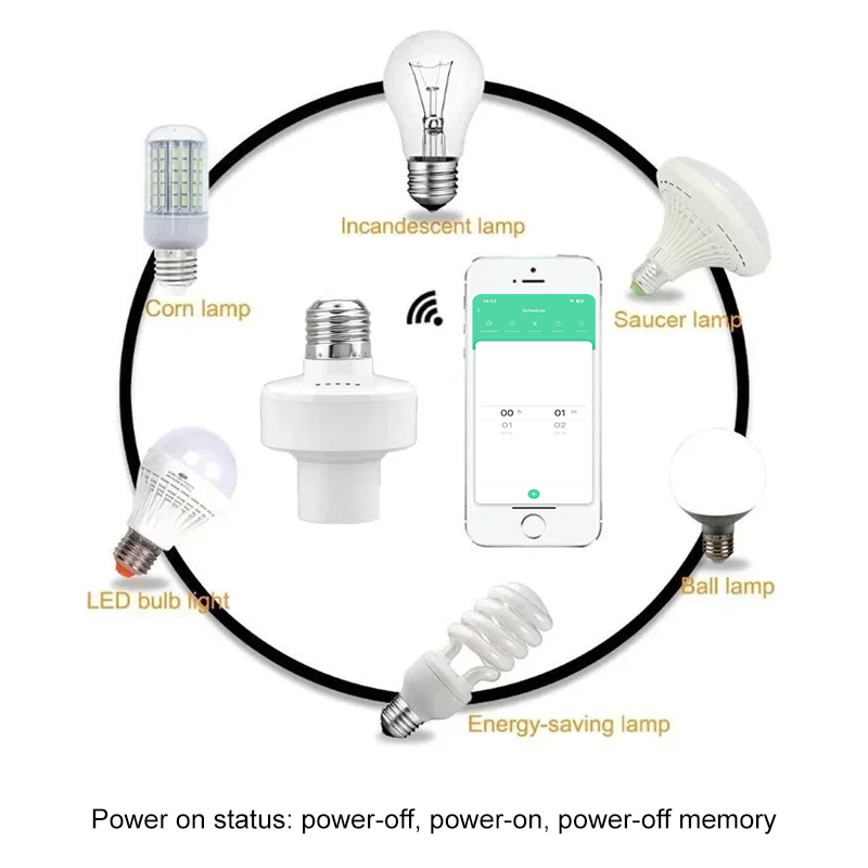 Tuya Smart E27 Socket Switch A - Smart Relay Tuya 评论和价格